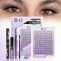 B&Q Flora Eyelash Cluster Kit - 120pcs DIY Natural Lashes