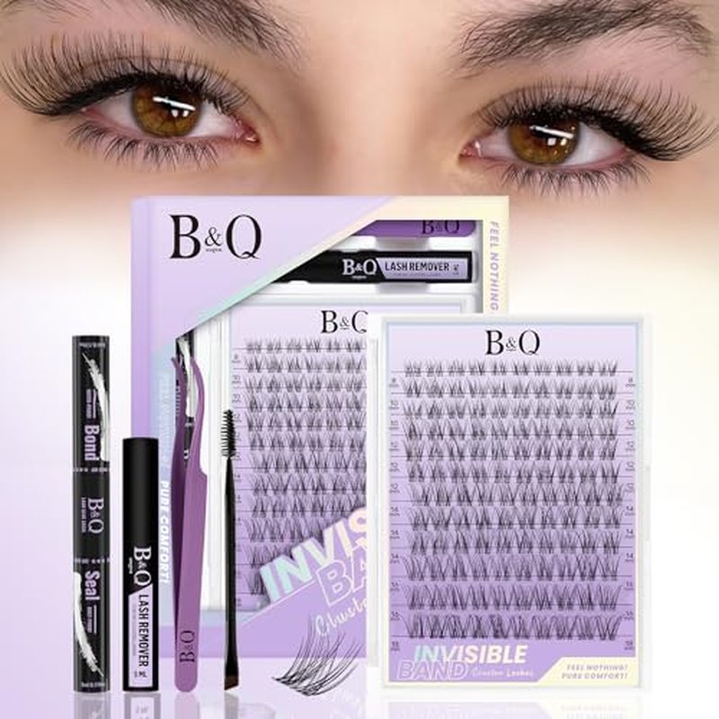 B&Q Flora Eyelash Cluster Kit - 120pcs DIY Natural Lashes