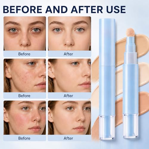 2-in-1 Liquid Foundation & Concealer Pen for Dark Circles