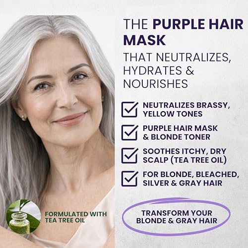 Purple Hair Mask Toner for Blonde & Bleached Hair