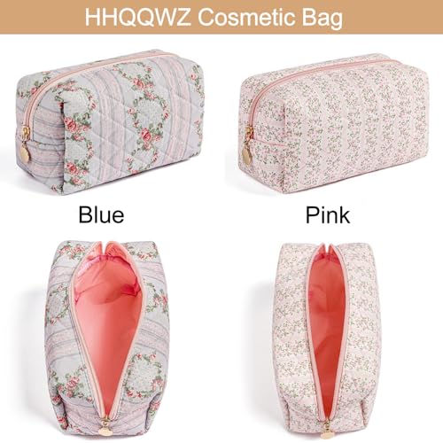 Pink Makeup Bag for Travel - Large Cosmetic Organizer