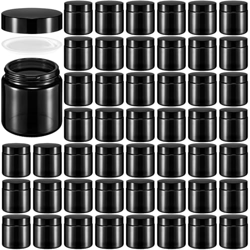 Norme 48 Pcs 4oz Glass Jars with Lids Airtight Cosmetic