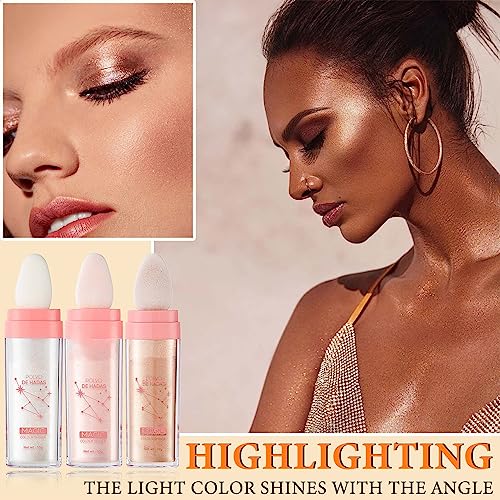 Fairy Highlighter Stick - 3 Pc Set Shimmer Powder Makeup
