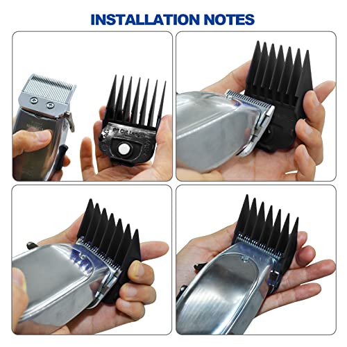 Magnetic Hair Clipper Guards Set for Andis Master Clippers - 10 Sizes