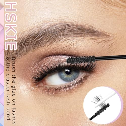 HSKIE Waterproof Lash Cluster Glue Bond & Seal with Remover – Long-Lasting Eyelash Adhesive & Sealant for Clusters