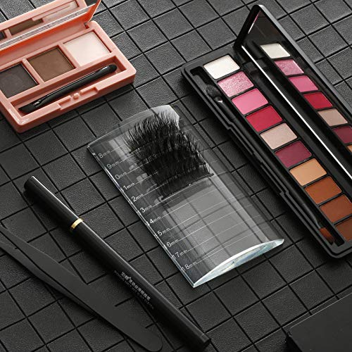 Maitys 2 Pcs Eyelash Crystal Pallet Eyelash Extension Tray Lash Holder Bigger Size Glass Pallet False Lash Tray Strip Adhesive Glue Holder, 4.13 x 2.36 x 0.47 Inch