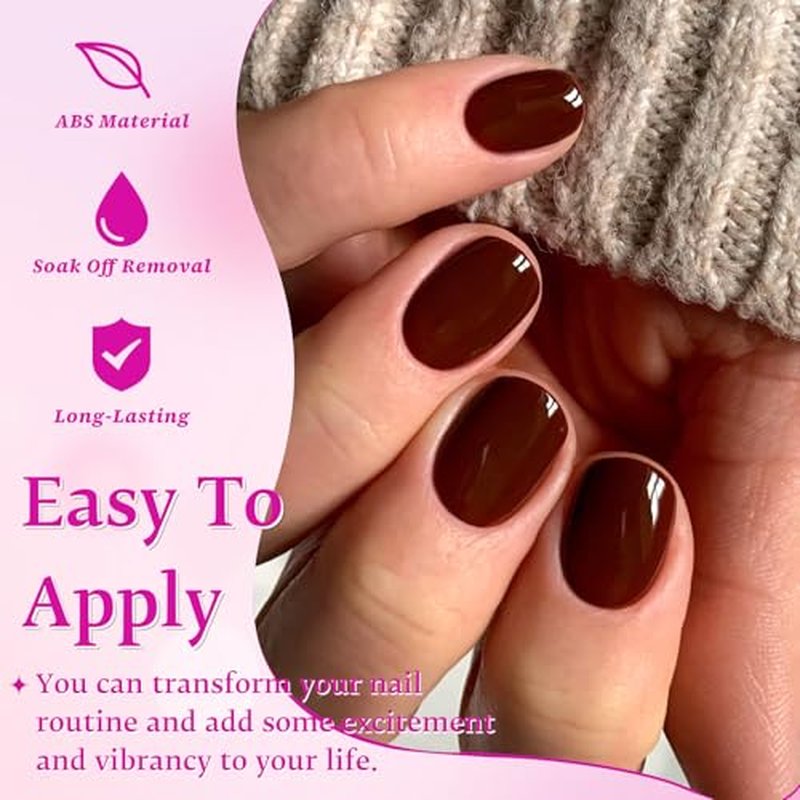 576pc Extra Short Square Press On Nails with Glue Tabs