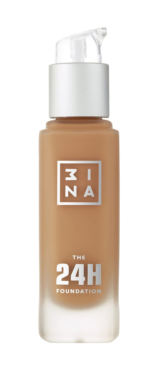 3INA The 24H Foundation 648-24H Long-Wearing Formula - Medium To High Buildable Coverage - Smooth Matte Finish - Expanded Shade Selection - Waterproof, Cruelty Free, Vegan Makeup - 1.01 Oz