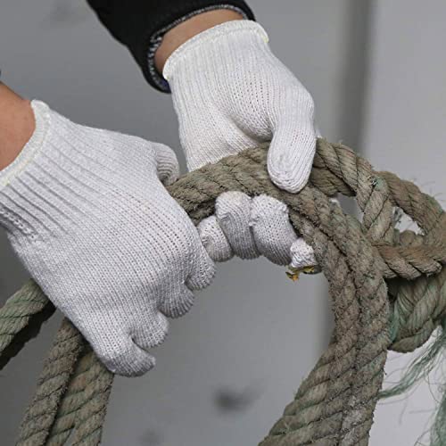 Evridwear Large No Dots Cotton-Polyester Knit Work Gloves, 12 Pairs – Painter Mechanic Safety