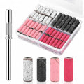 Mini Sanding Bands Nail Drill Set, 100pcs 80-240 Grit