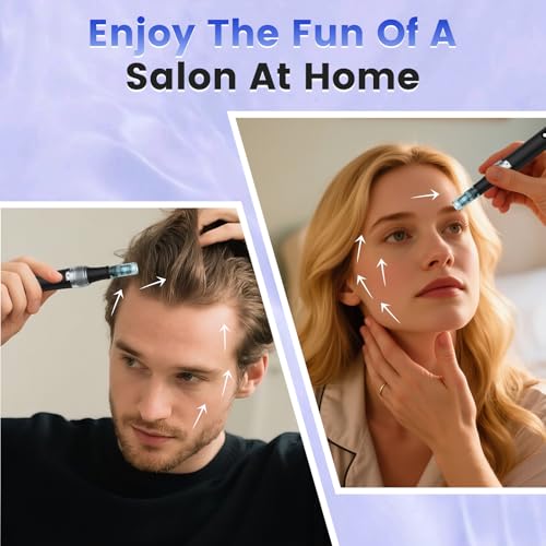 0.25mm Microneedle Derma Roller Pen - Micro Needle Roller Pen for Skin Tools for Men and Women Home Use