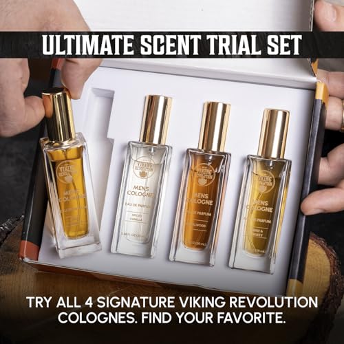 Viking Revolution Men's Cologne Sampler Set - 4 Pack Travel Size