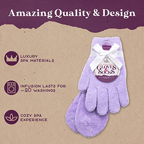 Purple Canyon Moisturizing Socks & Gloves Set - Aloe Vera & Vitamin E Spa