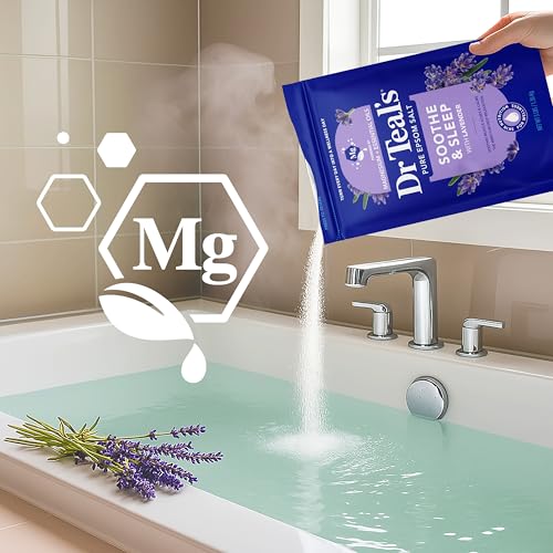 Epsom Salt Soak with Lavender for Relaxation - 3 lb Pack of 4