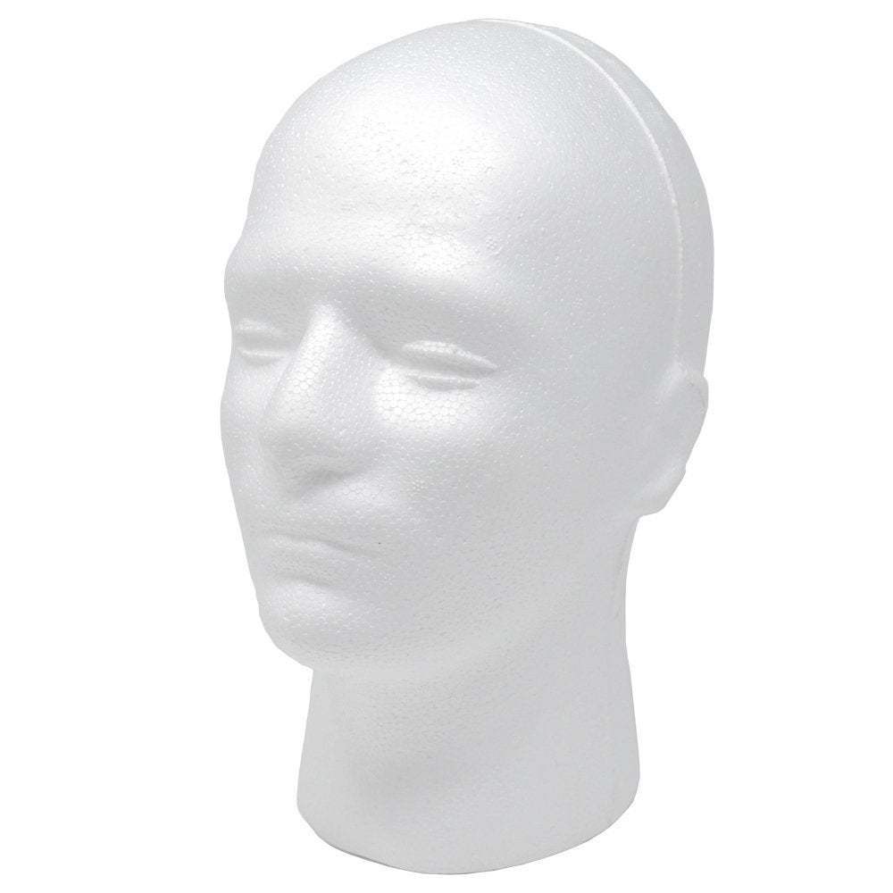 A1 Pacific Inc. Male Styrofoam Foam Mannequin wig Head 11" (1 count)