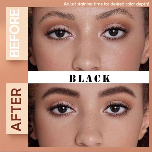 Sklight Black Lash & Brow Color Kit - DIY Eyelash & Eyebrow Tint Set 7ml