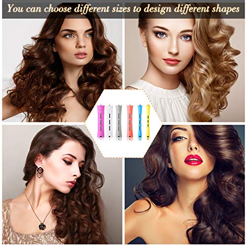 WILLBOND 60 Pcs Short Perm Rods Kit for Natural Hair