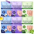 BLOOMORA Moisturizing Foot Mask Socks for Dry Cracked Feet, 6-Pack