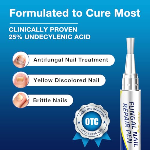 AntiFung Toenail Fungus Treatment Pen - 25% Undecylenic Acid