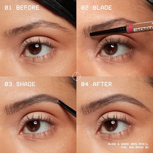 NYX Blade & Shade Brow Pencil - Dual-Tip Eyebrow Pencil, Rich Auburn