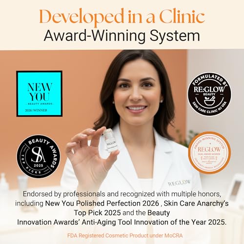 ReGlow Micro-Infusion Serum for Face - Radiance & Firmer Skin, 6 Treatments, 24ml