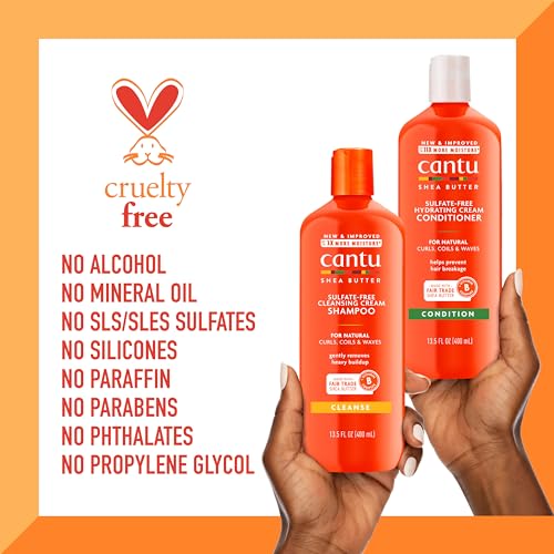 Cantu Shea Butter Shampoo & Conditioner Set for Natural Hair