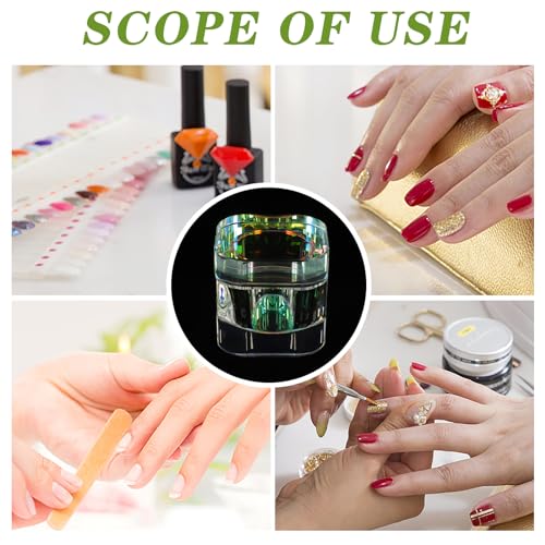 Beaupretty Nail Dappen Dish Crystal Glass Manicure Nail Cup Nail Liquid Cup with Lid for Acrylic Nails White