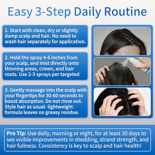 Hair Growth Spray with Rosemary Oil & Biotin for Thinning Hair