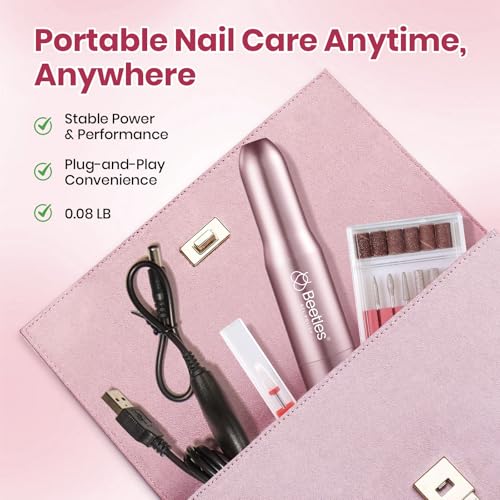 Beetles Electric Nail Drill Kit – 7 Bits, 0-12000 RPM for Gel & Acrylic
