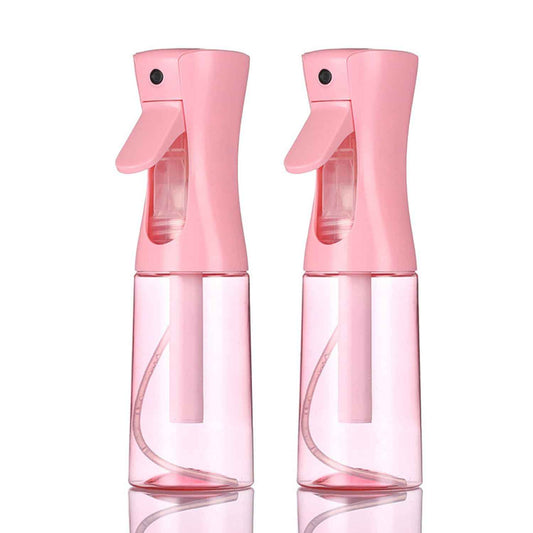 ESSKAM Hair Spray Bottles, Continuous Spray Bottle, Fine Water Mist Spray Bottles for Hair, 2-Pack 6.8 OZ (200 ML) Mister Spray Bottle for Cleaning,Plants,Barbers,Pink