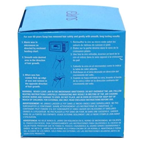 Surgiwax Brazilian Hard Wax Kit For Private Parts 4 Ounce (118ml) (6 Pack)