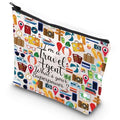 G2TUP Travel Agent Gift Thank You Travel Agent Toiletry Bag I' m a Travel Agent What's Your Superpower Zip Christmas Gifts