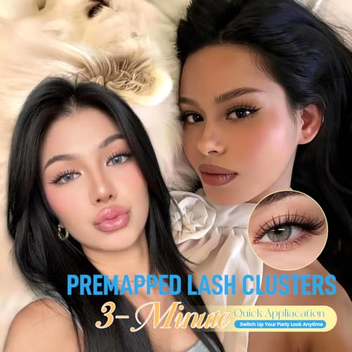 Fox Eye Lash Clusters - Wispy 3D Eyelashes by KevKev