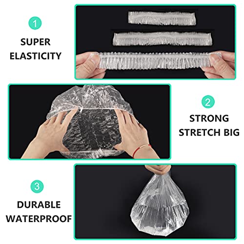 Disposable Shower Caps 30 Pack - Waterproof Hair Covers for Travel & Spa - 17.3 Inches, Thick & Durable, Unisex