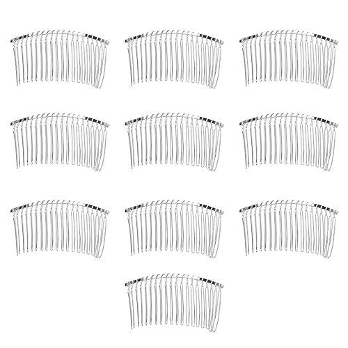 Rocutus 20-Teeth Metal Hair Clip Combs, 10 Pack – Bridal & DIY