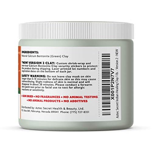 Aztec Secret - Indian Healing Clay 1 lb and Royal Tea Tree Oil 4 Oz Bundle
