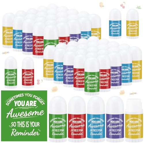 50 Pcs Mini Lip Balms Thank You Gifts Bulk Gifts Lip Balms Natural Ingredients Products Thank You Employee Appreciation for Coworkers Employee Teacher