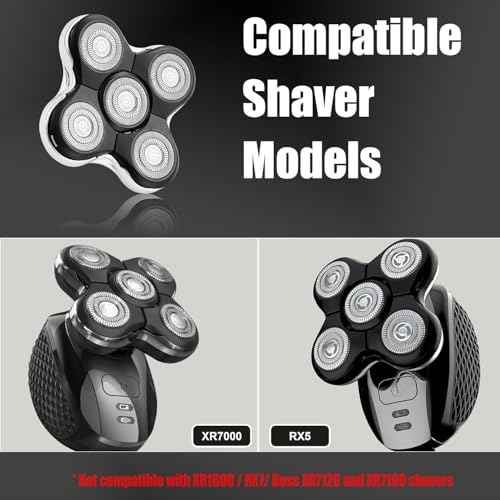 Balder Pro Shaver Peplacement Heads for Remington Balder Pro Head Shaver Model XR7000/XR1500/XR1501 Electric Shaving for Bald Men (Heads/1pc)