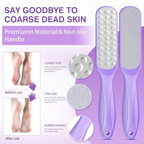 Lavender Foot Soak Set - 4-in-1 Pedicure Kit with Salts, File & Urea Cream