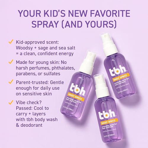 TBH Kids Body Spray & Hair Mist - Gentle Paraben-Free Scent 3.3oz