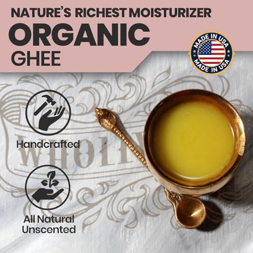 Wholly Kaw Organic Ghee, Tallow and Calamine Soap Bar with Natural Ingredients. Clean Label. Unscented. Fragrance free Face & Body - for Men, Women & Teens. Gentle Body Soap for sensitive skin 4.0 oz