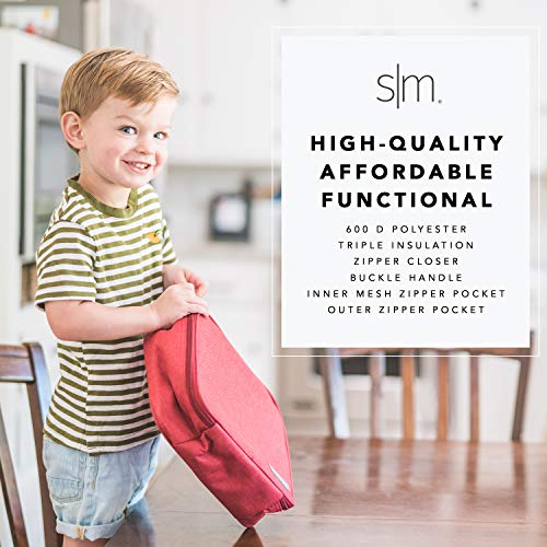 Simple Modern Transformers Kids Lunch Box for School | Reusable Insulated Lunch Bag for Toddler, Boy | Meal Containers with Exterior & Interior Pockets | Hadley Collection | Transformer Block Nation