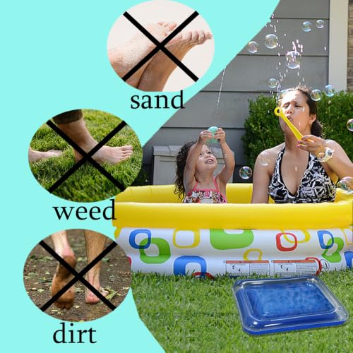 Portable Inflatable Foot Bath Basin for Pool Entry - 23.6x17.7 inches