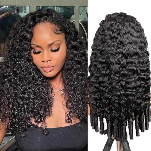ISEE Half Wig Human Hair 22" Burmese Curly Glueless 180% Density
