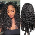 ISEE Half Wig Human Hair 22" Burmese Curly Glueless 180% Density