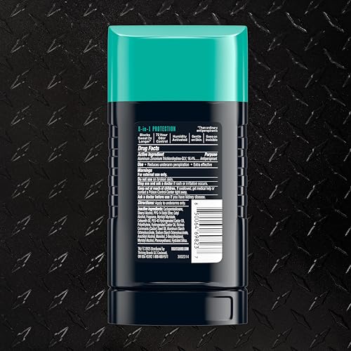 Right Guard Humidity Breaker Men's Antiperspirant Deodorant 2.5oz Pack of 4 - Cold Front Scent, 72-Hour Sweat & Odor Control, Invisible Solid