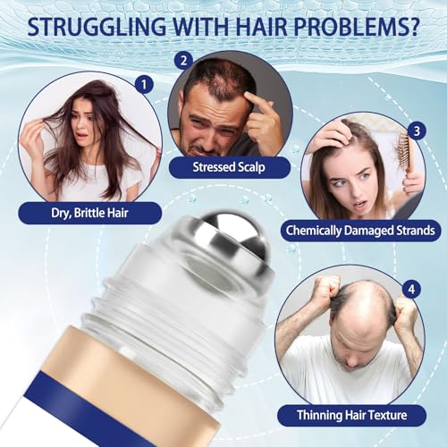 Hair Growth Serum Roller 25ml - Rosemary & Ginger for Thicker Hair