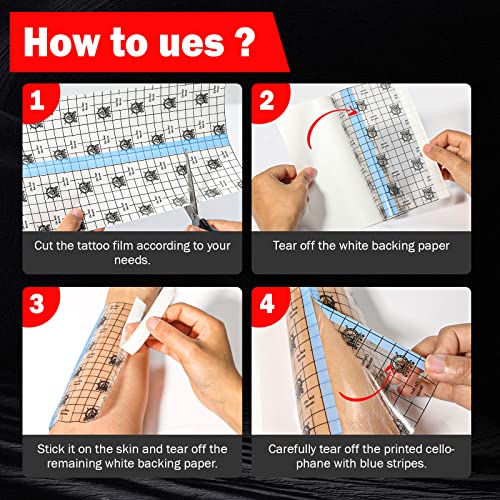 AZEN Tattoo Aftercare Bandage 6"x 8 Yard Waterproof Wrap