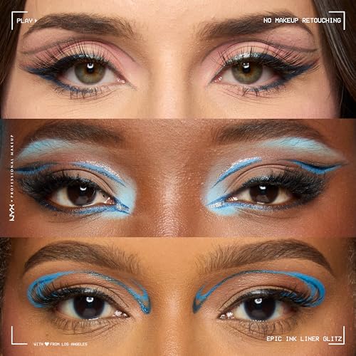 NYX Epic Ink Glitz Waterproof Metallic Eyeliner - Graphite