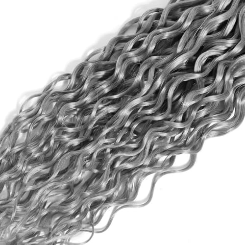 Grey Water Wave Hair Bundles 28 30 32 Inch Brazilian